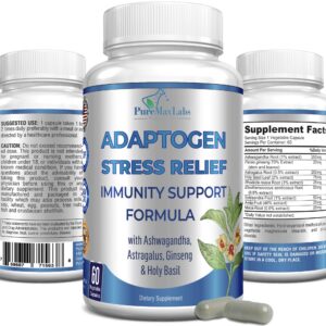 Frasco de Adaptogen Stress Relief - frontal