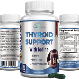 Frasco de YUMMYVITE Thyroid Support con Yodo