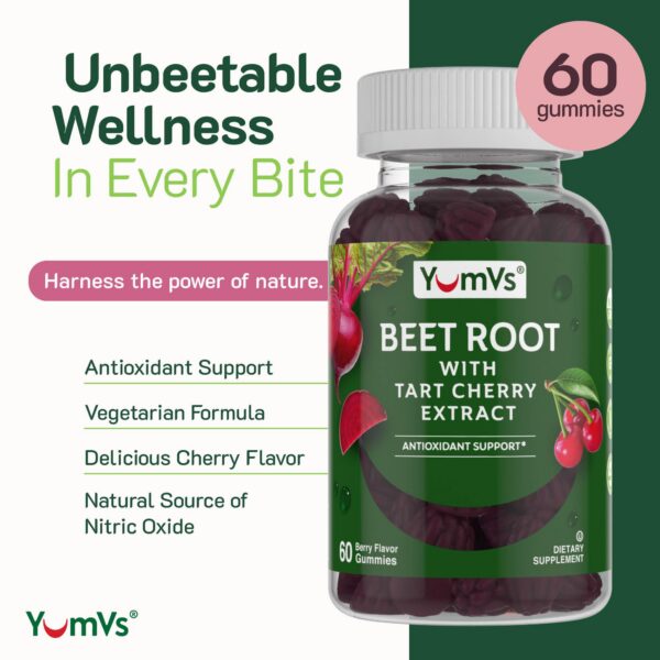 Version 1.0.0 Etiqueta Yum-V'S Beet Root Gummies