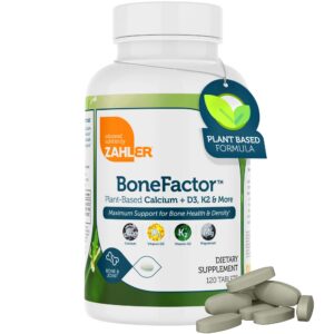 Frasco Zahler Bonefactor con etiqueta frontal