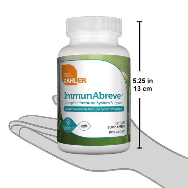 Zahler ImmunAbreve etiqueta suplemento inmunológico de alta calidad