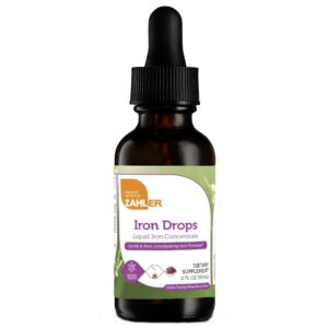 Gotas de hierro Zahler botella de 2 oz