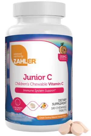 Zahler Junior C vitamina c masticable niños empaque