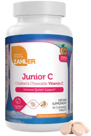 Zahler Junior C tabletas masticables de vitamina c para niños 90 unidades