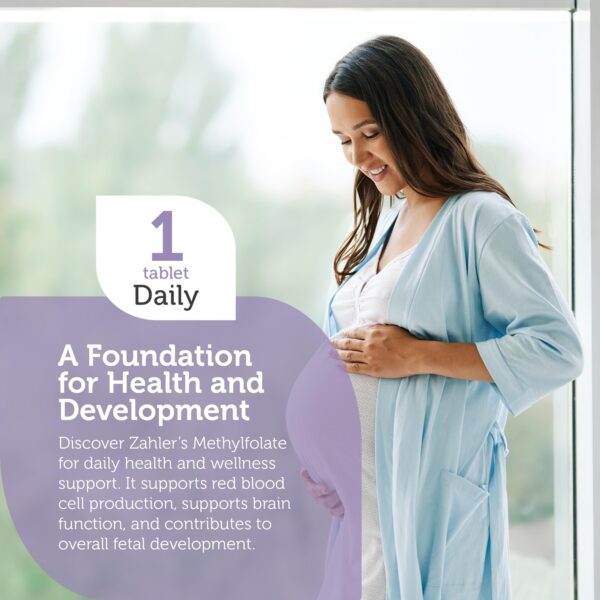 Etiqueta de Zahler Methylfolate 1000 mcg DFE