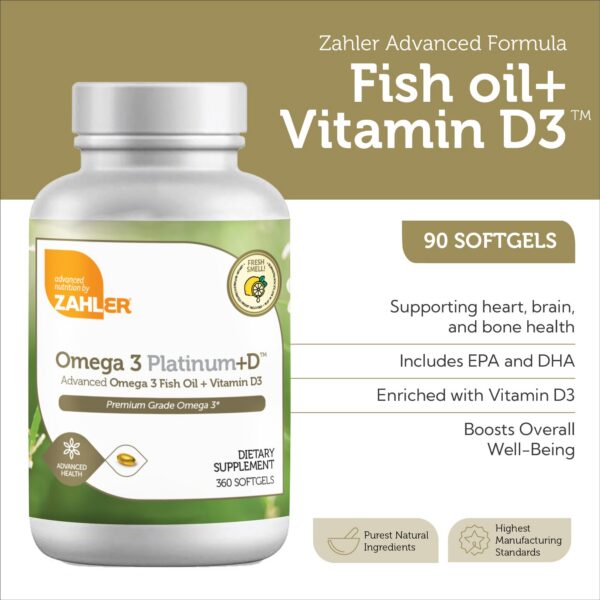 Etiqueta Zahler Omega 3 Platinum +D
