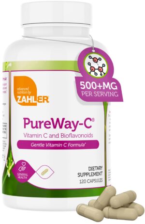 Imagen frontal Zahler Vitamina C 500 mg cápsulas con bioflavonoides