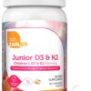 Version 1.0.0 Zahler Vitamina D3 + K2 masticables para niños sabor durazno