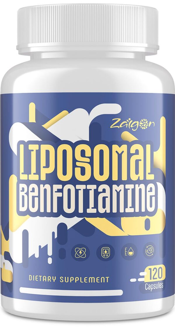 Frente de frasco Zaigon Benfotiamina Vitamina B1 600 mg