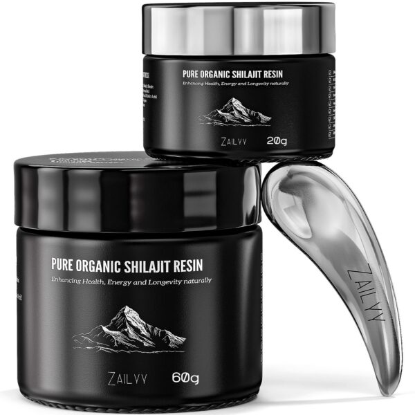 Version 1.0.0 Frente del frasco Shilajit ZAILYY