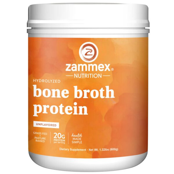 Frente del envase de Zammex Caldo de Hueso