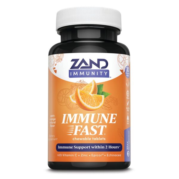 ZAND gomitas sabor naranja para reforzar inmunidad 30 tabletas