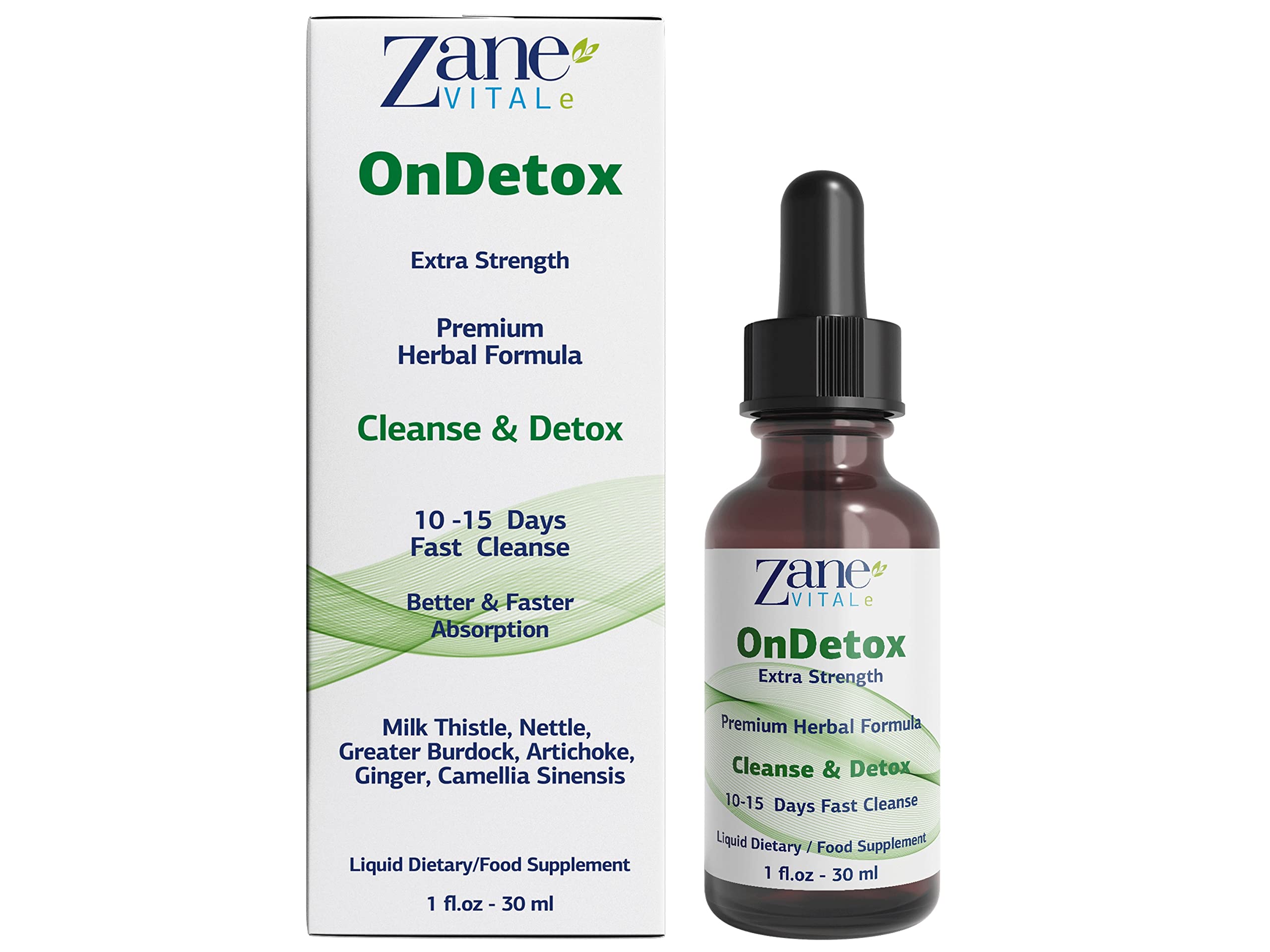 Zane VITALe OnDetox Liquid Detox and Repair Supplement