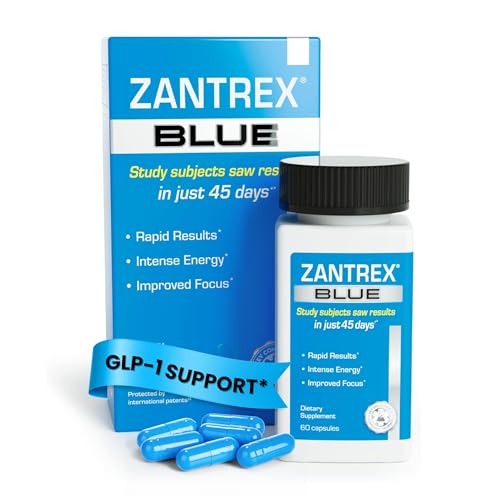 Version 1.0.0 Zantrex Blue suplemento energía termogénico 60 cápsulas