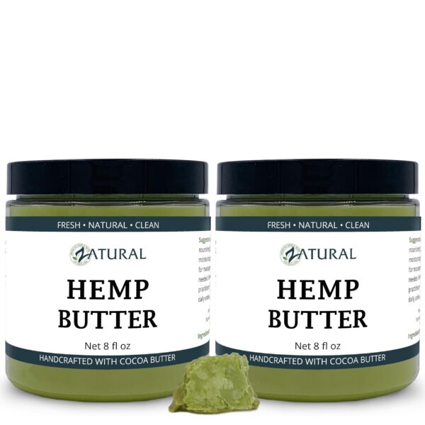 Version 1.0.0 Frente de la etiqueta de Zatural Hemp Butter