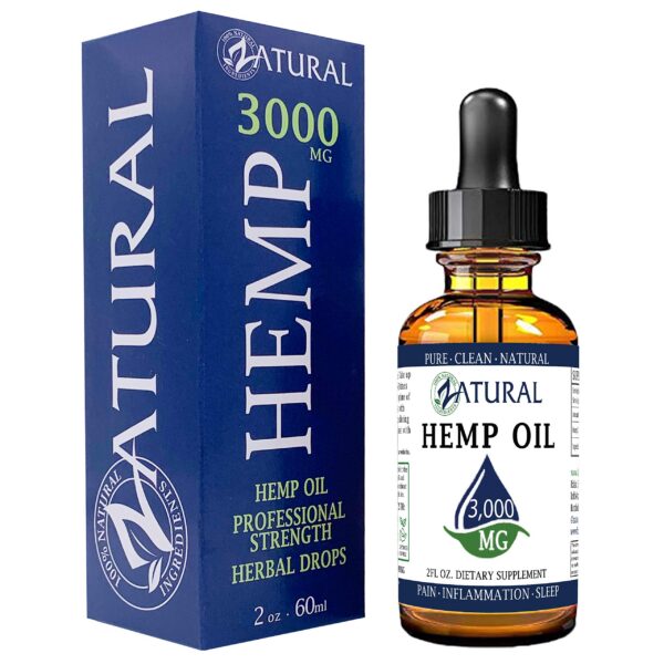 Zatural Hemp Oil Drops botella