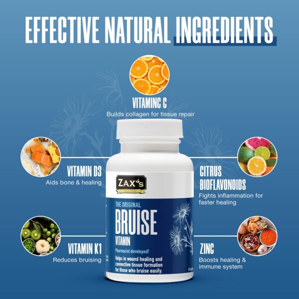 Cápsulas ZAX'S para moretones contenido 60 cápsulas