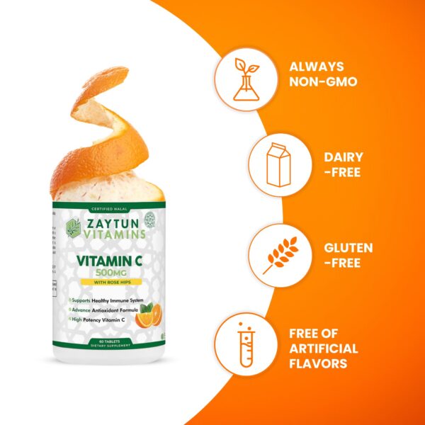 Caja y empaque de Zaytun Vitamins Vitamina C