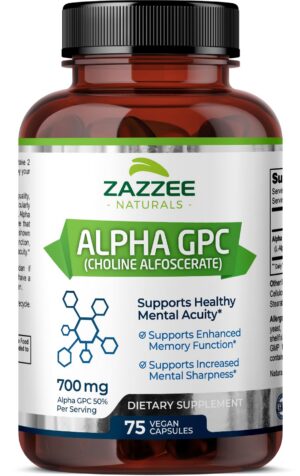Frente de Zazzee Alpha GPC 700 mg