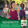 Version 1.0.0 Etiqueta de Zazzee Beet Root 8000 mg