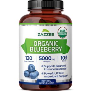 Version 1.0.0 Botella Zazzee Blueberry Organic Extract