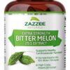 Zazzee extracto melón amargo cápsulas veganas 150 unidades