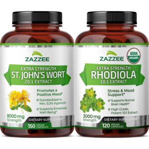 Suplemento Zazzee Herbal Mood Support paquete con extractos naturales