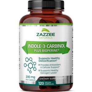 Version 1.0.0 Zazzee Indole-3-Carbinol de Alta Absorción en envase