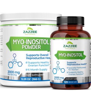 Version 1.0.0 Frente del envase de Zazzee Myo-Inositol