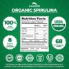 Etiqueta de spirulina orgánica Zazzee