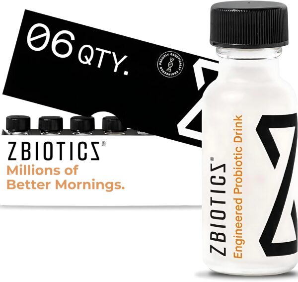 ZBiotics probiótico pre-alcohol botella 0.5 fl oz paquete 6