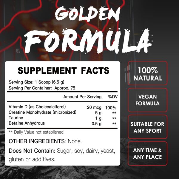 Etiqueta de Zebora creatine monohydrate