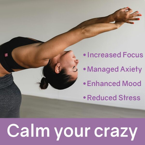 Version 1.0.0 Etiqueta del suplemento Zen Blend con ingredientes naturales