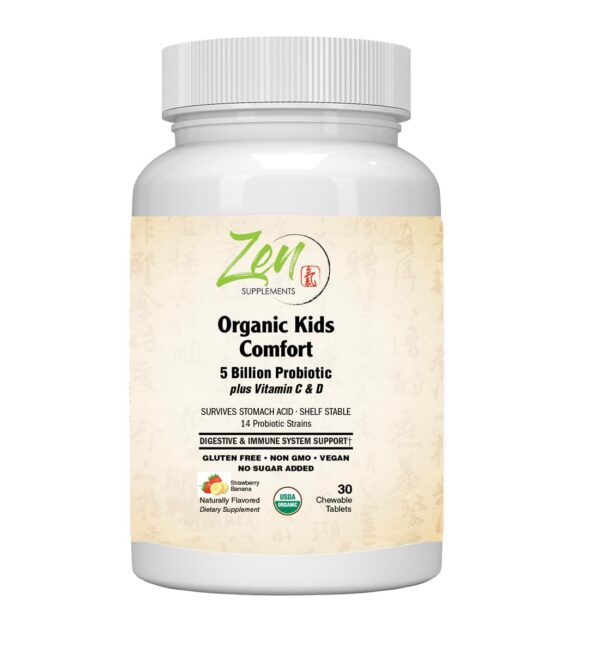 Zen Kids probiótico orgánico tabletas masticables 60 unidades