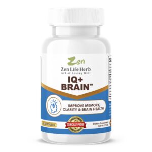 ZEN LIFE HERB IQ+ suplemento cerebral enfoque y memoria 60 cápsulas