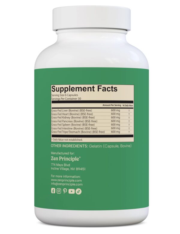 Cápsulas deshidratadas en Zen Principle