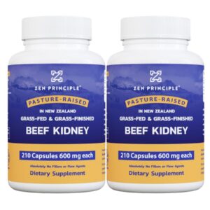 Zen Principle Grass-Fed Beef Kidney suplemento frontal