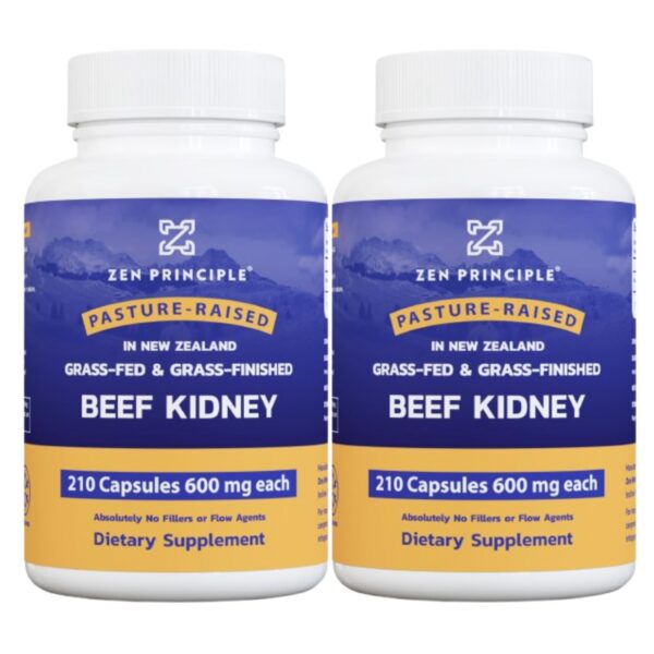 Zen Principle Grass-Fed Beef Kidney suplemento frontal