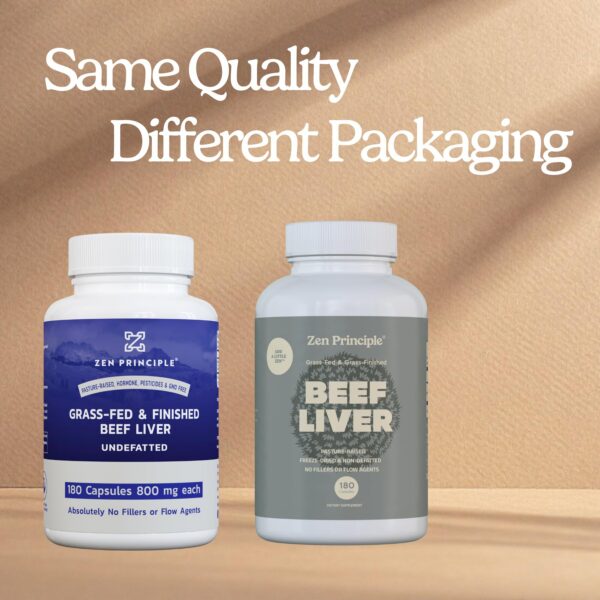 Etiqueta del envase con logo Zen Principle