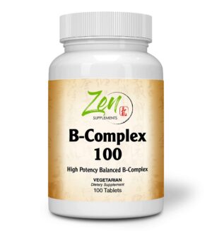 Zen Supplements complejo b 100 tabletas paquete frontal