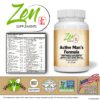 Vista lateral Zen Supplements multivitamínico para hombres 90 tab