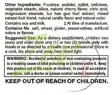 Version 1.0.0 Presentación Zen Supplements multivitamínico infantil masticable 120 tab