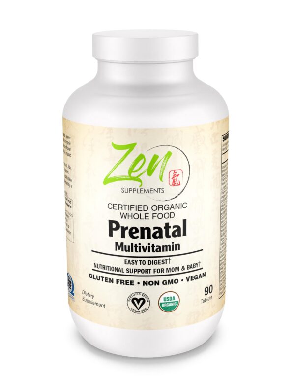 Zen Supplements multivitamínico prenatal cápsulas veganas