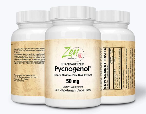 Etiqueta Pycnogenol Zen Supplements