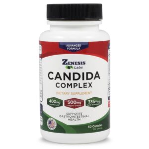 Zenesis Labs cápsulas detox limpieza Candida 60 unidades