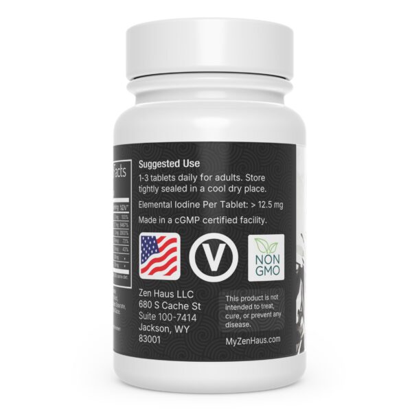 Version 1.0.0 Caja de Zen Haus Iodine con información