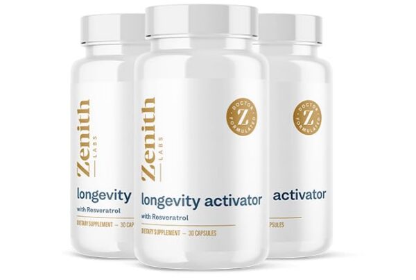 Frente del envase Longevity Activator