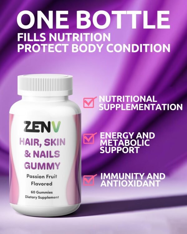 Version 1.0.0 Etiqueta de producto ZENV gomitas frutales