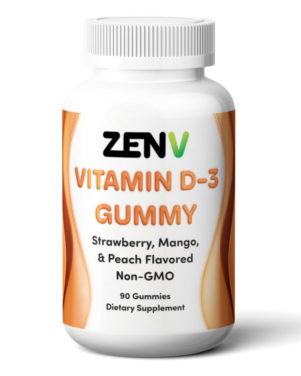Gomitas ZENV Vitamina D3 de 5000 UI frasco
