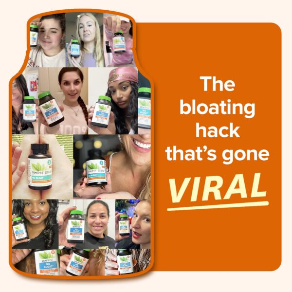 Version 1.0.0 Frasco de cápsulas vegetarianas Zenwise No Bloat